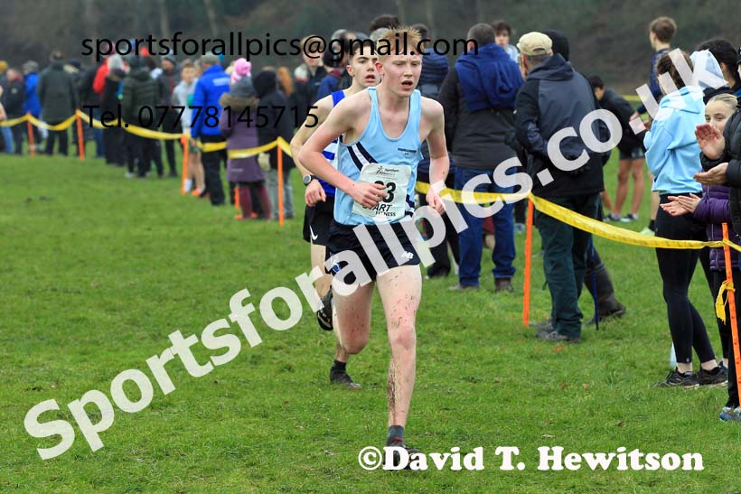 Mens Under-17s 2023 Northern Cross Country Champs., Witton Park, Blackburn. Photo: David T. Hewitson/Sports for All Pics